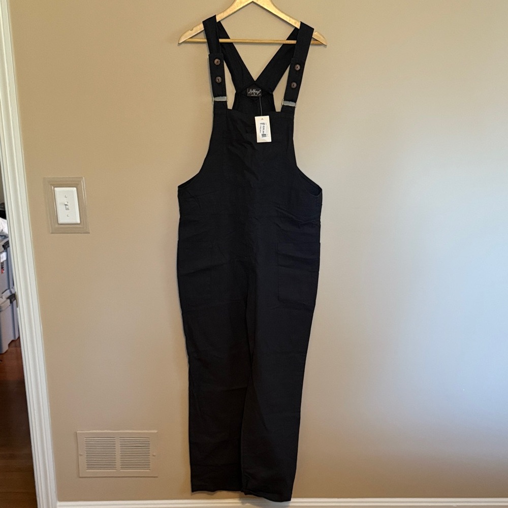 Stylish Black Women's Overalls